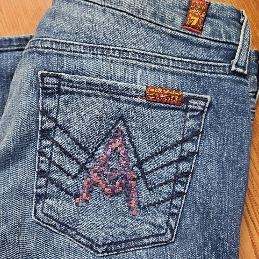 7 For All Mankind A Pocket Low-rise Boot Cut Jeans